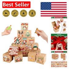 Fillable 24 Days Christmas Advent Calendar Boxes - A Fun Holiday Tradition