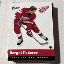 2000-01 Upper Deck Vintage Sergei Fedorov #127 HOF 