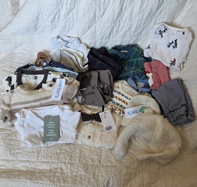 Bundle of Baby Boy Clothes Size Newborn to 6 Month - Mixed Brands