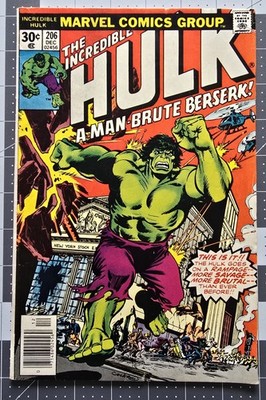 Incredible Hulk #206 (Marvel Comics December 1976) VG/FN