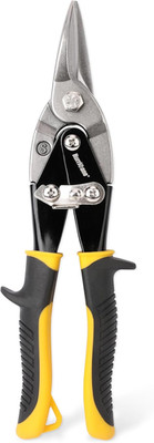 10 Inch Aviation Tin Snips, Straight Cut, Heavy Duty Metal Cutter For