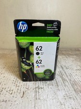 GENUINE HP 62 Black Tri-Color Ink Cartridges N9H64FN ENVY 5540 SEALED Box OEM