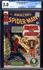 AMAZING SPIDER-MAN #15 CGC 5.0 CR/OW PAGES // 1ST APP OF KRAVEN THE HUNTER 1964