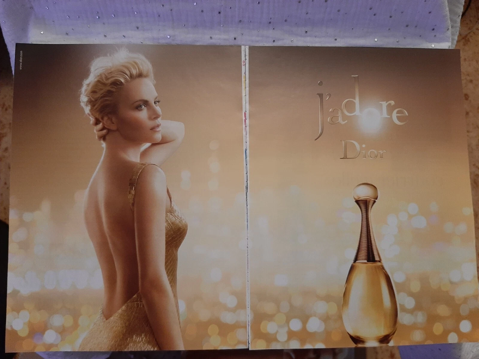 Publicité papier Parfum. Perfume Ad C. Dior J'adore de 2014