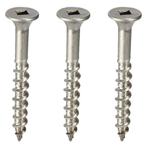 #6 X 1-5/8" Deck Screws Stainless Steel Square Drive Wood/Composite Qty 250 - Picture 2 of 4
