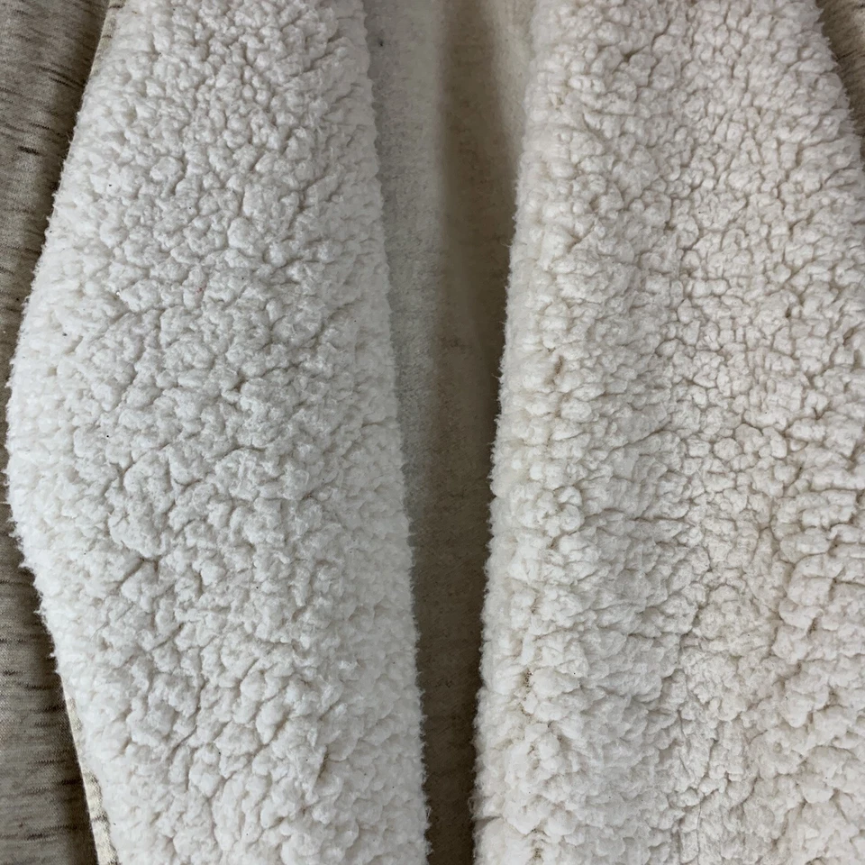 St. John’s Bay - Suéter Abrigo de Piel Sintética para Mujer - Marrón y Crema Talla XL Foto 4 de 4