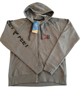 Brooks Gray Full Zip Sweatshirt Size Medium Running Co Seattle Washington NWT