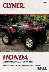 CLYMER 2001-2004 TRX500FA Rubicon [SRA] Honda REPAIR MANUAL HON TRX500 RUBICON C