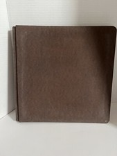 Westrim Crafts 12 x 12" Postbound Cloth Scrapbook Album Brown with 10 pages