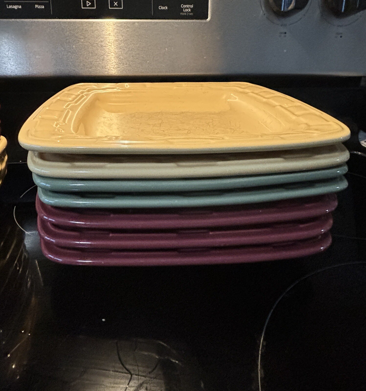 Longaberger square Luncheon Plates eBay