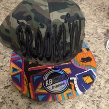 BROOKLYN KBETHOS SnapBack Hat. Brand New. Camo Blue One Size Fits All