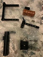 CAMVATE Canon Nikon Sony Camera Cage Rig with Top Handle Wooden Grip