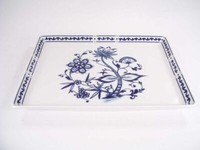 Partyplatte 21 X 33 Triptis Zwiebelmuster Porzellan