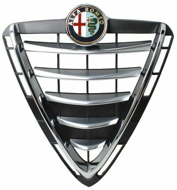 Grille de calandre avant pour Alfa Romeo Giulietta en finition chrome noir d'origine