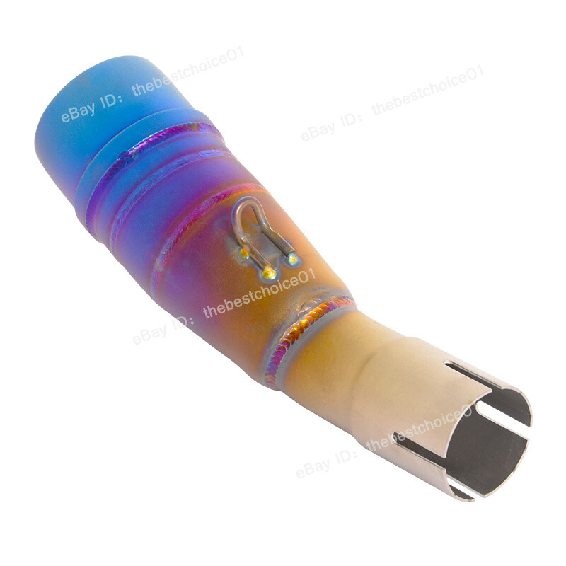 For Yamaha XMAX250 XMAX300 2017-2020 Exhaust Middle Link Pipe Muffler Black Tips