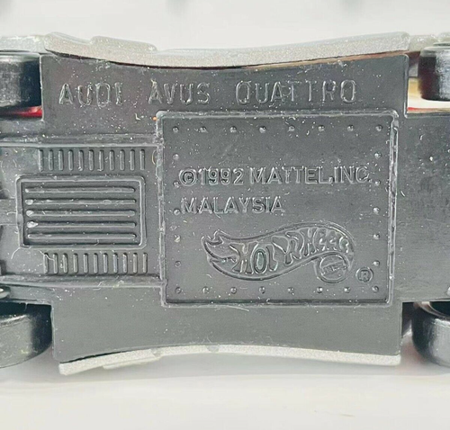 1992 Hot Wheels Audi Avus Quattro Ultra Hots Silver Diecast Toy - Picture 7 of 7