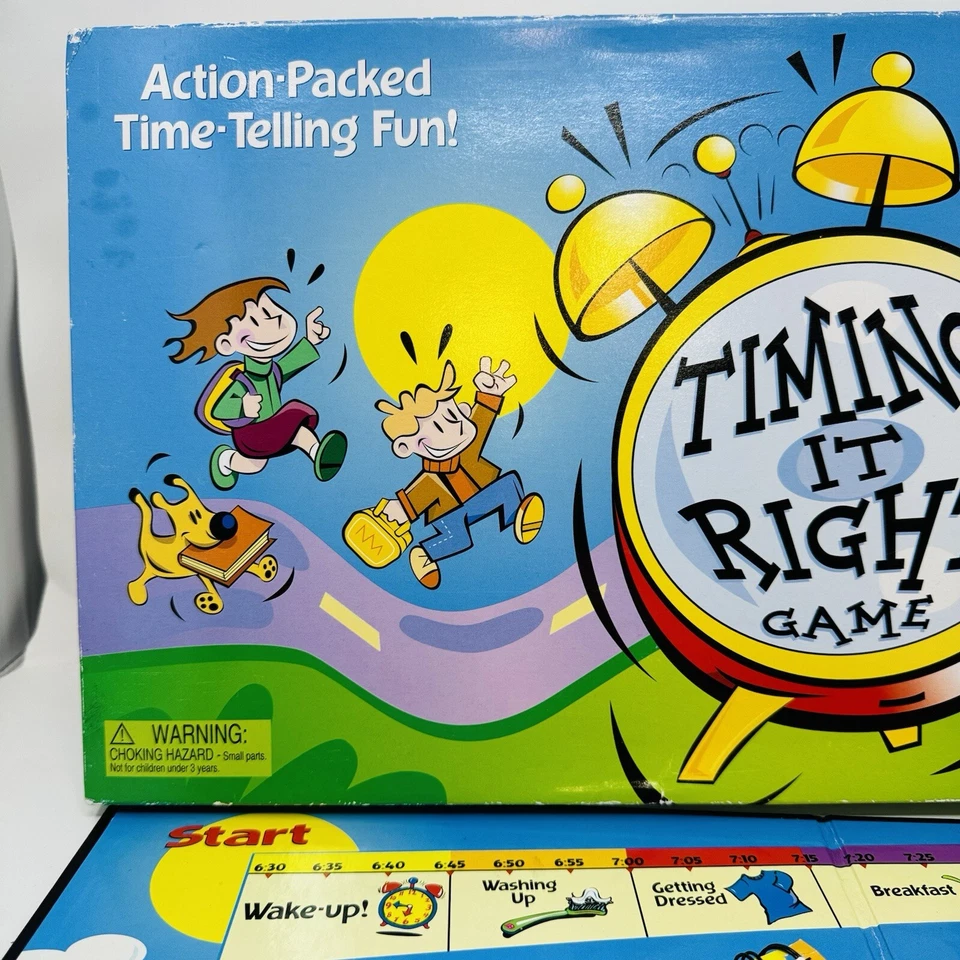 TIMING IT RIGHT Learning Resources Childrens Educational Board Game CompleteNice - Image 2 of 4