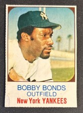 1975 Hostess Bobby Bonds Hand Cut Baseball Card #145 Yankees OF FR/GD