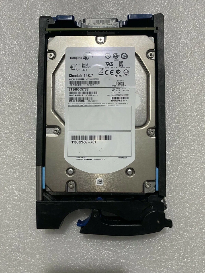 EMC 600G 15K 3.5" 005049675 005049274 005049272 005049677 V3-VS15-600 Hard Drive - Image 2 of 3