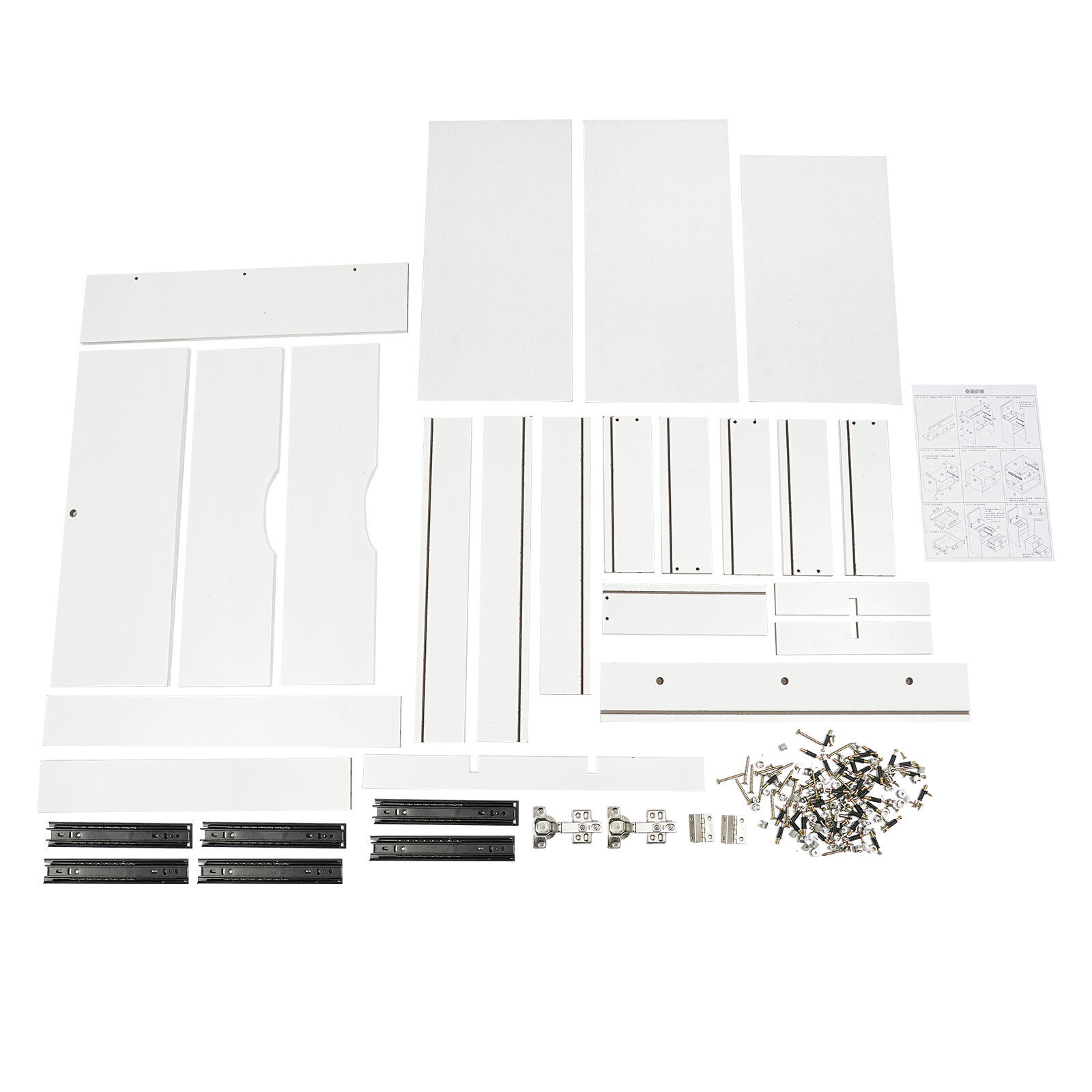 Makeup Vanity Table Dressing Table Three Drawers Vanity Desk White Makeup Table