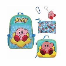 Nintendo Kirby 5 pcs Backpack Set with Detachable Lunch Bag