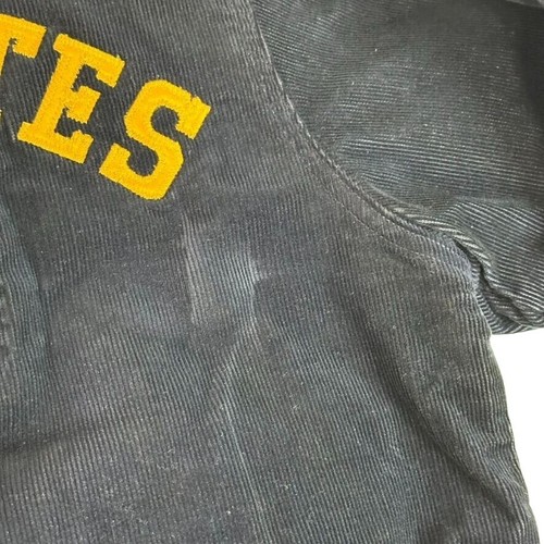Vintage United States NAVY Corduroy Bomber Jacket on UNICORN Tag Blue Mens LARGE - Picture 12 of 14