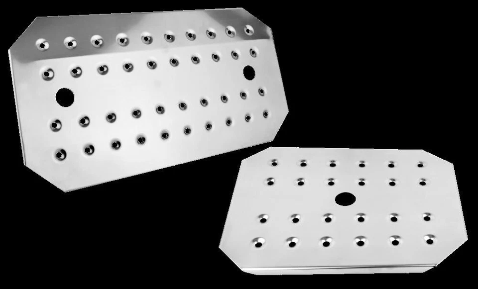 ZODIAC Gastronorm Drainer Plate Tray Stainless Steel with Drain Holes 6 Sizes Catering