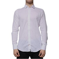 DOLCE & GABBANA Shirt White Cotton Slim Fit Men Formal Dress 39/US15.5/S 430usd