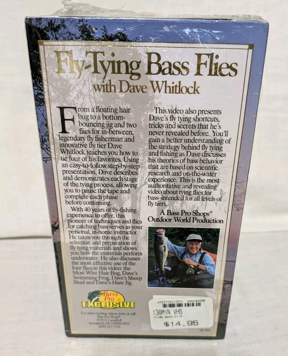 Fly Tying Bass Flies With Dave Whitlock Bass Pro Shops VHS