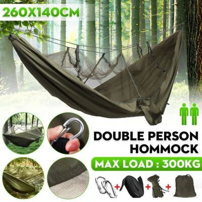 MARKENLOS Camping Hängematte mit Moskitonetz Ultra-Licht für Outdoor Trekking Garten 440lb