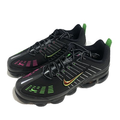 black pink and lime green vapormax