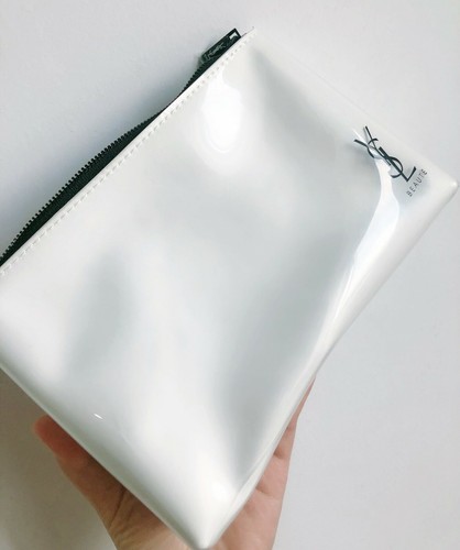 YSL Beauty White Waterproof Makeup Cosmetics Brush Bag / Pouch / Clutch / Case - Picture 11 of 12