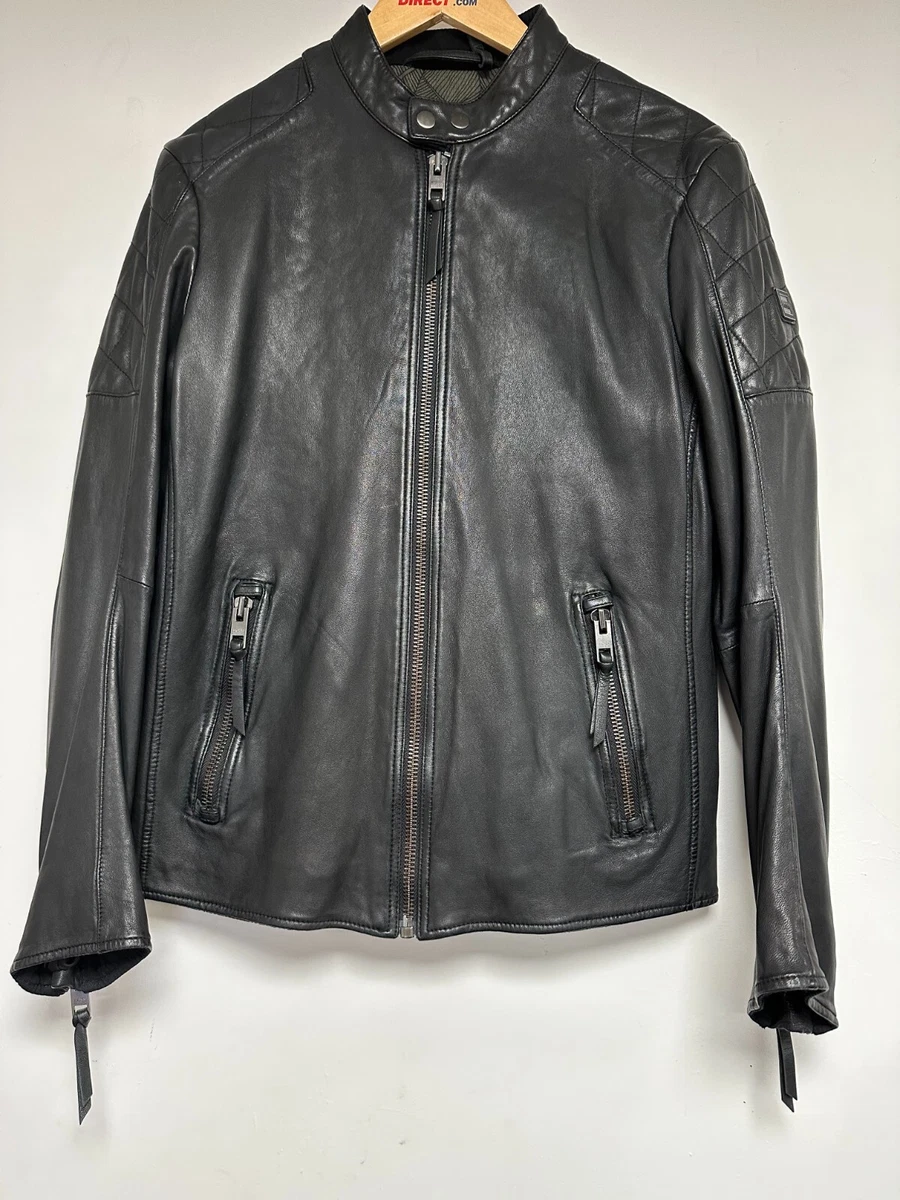 Boss jaysee leather jacket sale
