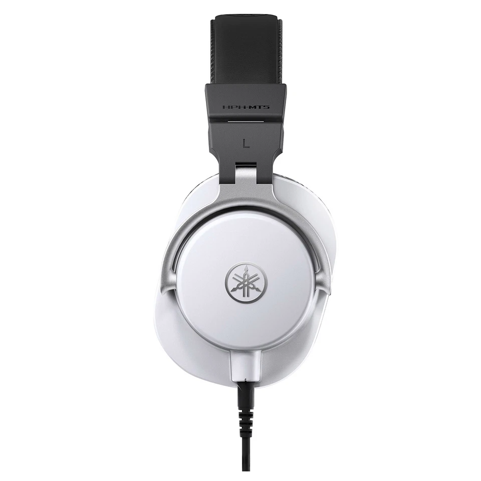Auriculares de monitoreo de estudio sobre la oreja Yamaha HPH-MT5W en blanco Foto 4 de 4