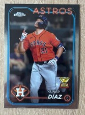 2024 Topps Chrome Baseball Houston Astros - Yainer Diaz #203