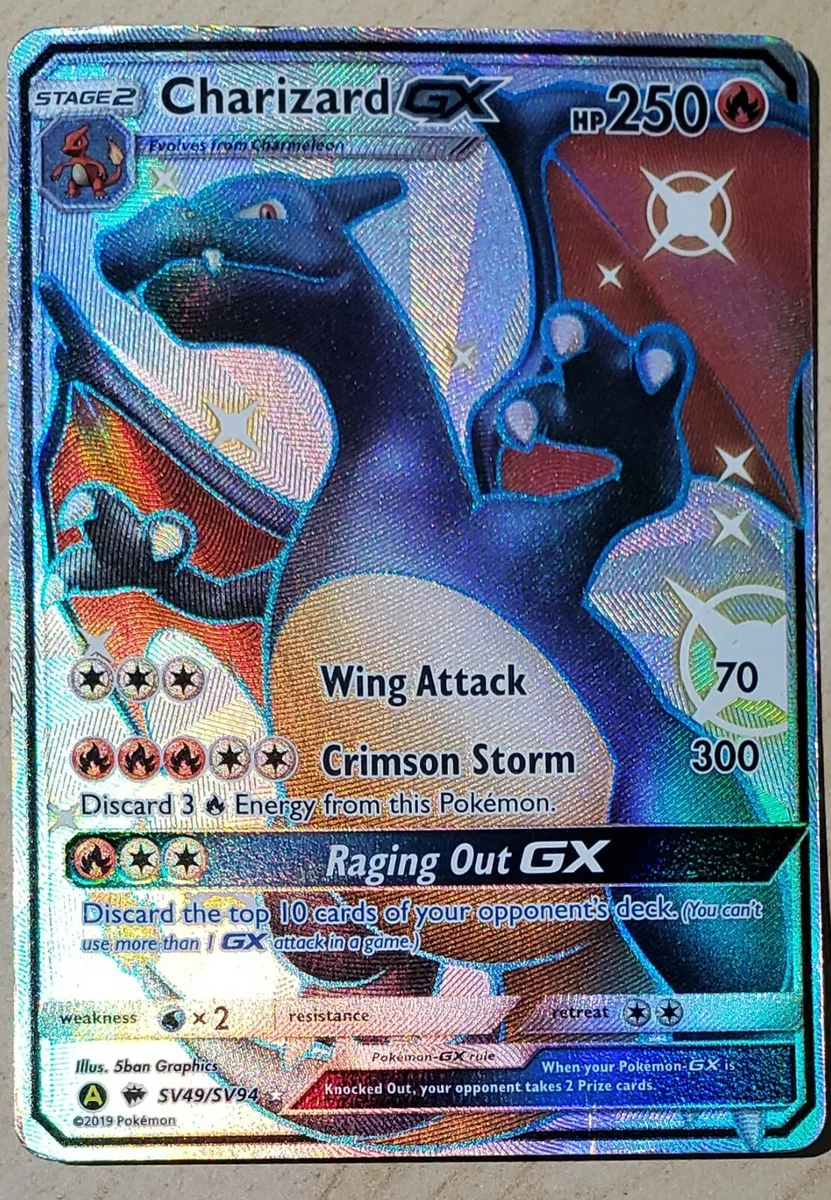 Shiny Charizard GX Pokemon Card 