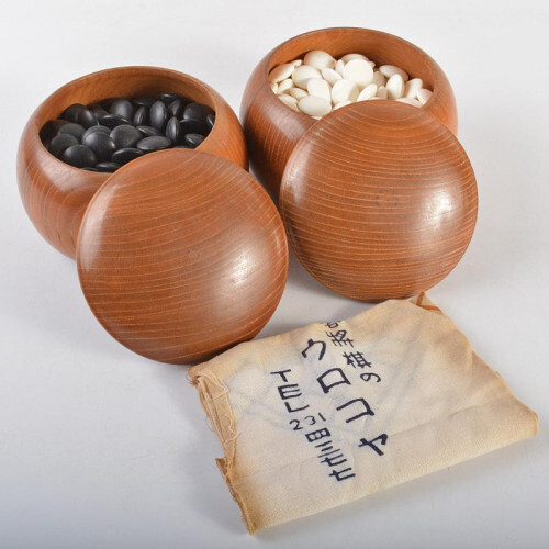 Go Go stone Genuine clam Go stone Nachi black Go stone Go bowl one mantle R7005C - Picture 1 of 20