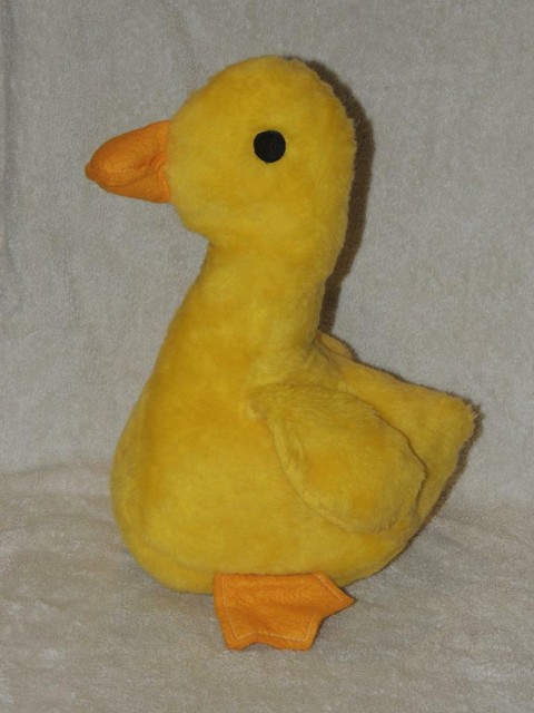 OOAK Handmade Plush Yellow Duck 1997 Stuffed 13