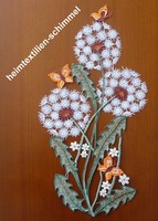 Plauener Spitze ® Fensterbild FrÜHling Fensterdekoration Pusteblume Sommer Blume