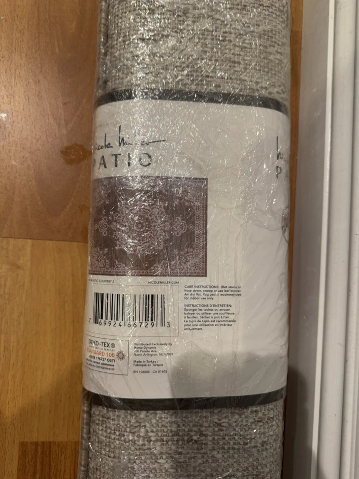 Nicole Miller New York Patio Country Azalea Transitional Medallion Indoor/Out - Image 4 of 4