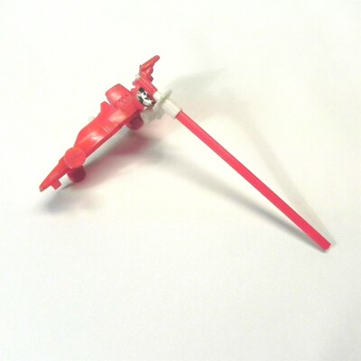 1979 VINTAGE INDY CAR TOY NOISE MAKER ON A STICK SPINS TRAVELER TRADING CO 1979 
