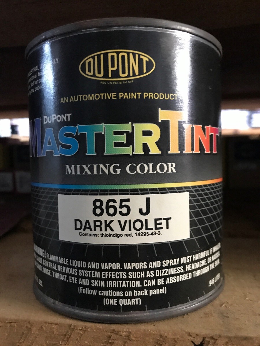 Dupont 865J Dark Violet Quart Paint Tint