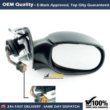 Fits Peugeot 206cc 2000 to 2007 Electric Wing Door Mirror Primed Drivers Side