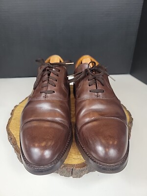 Paul Stewart Stuarts Choice 8144 Brown Leather Mens Lace Up Shoes