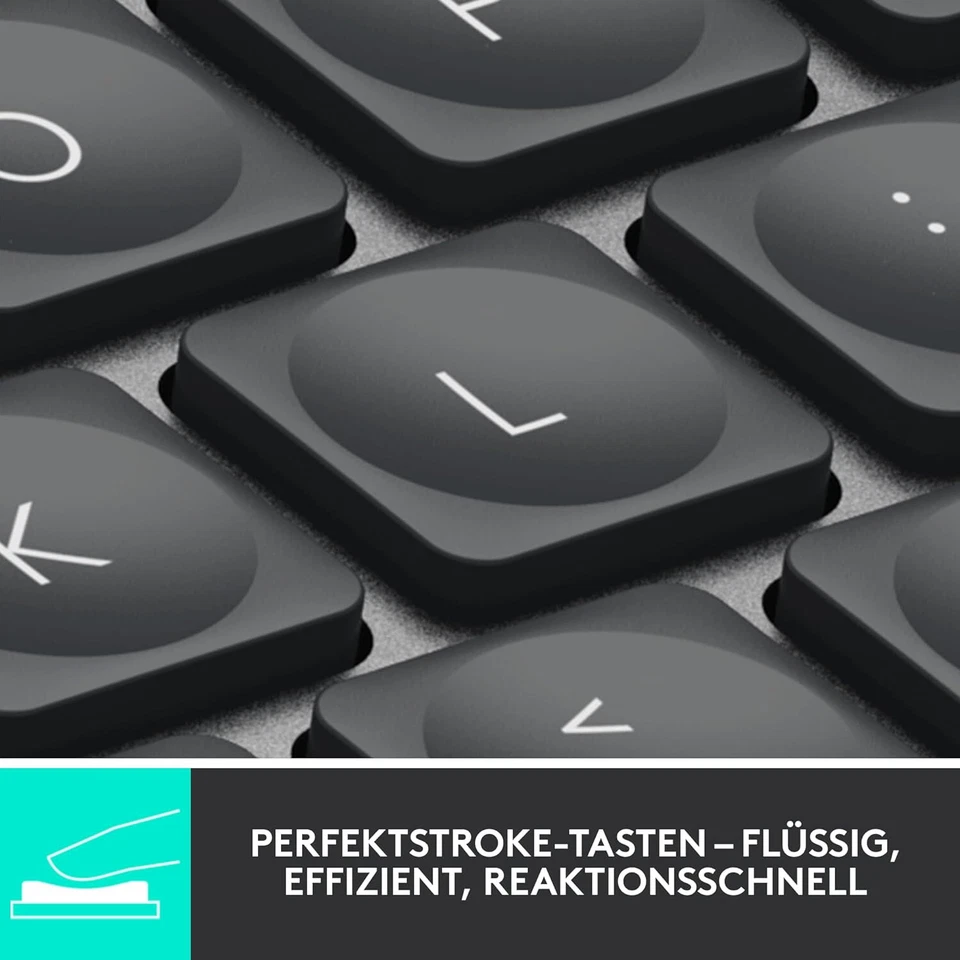 Logitech MX Keys Mini Kabellose Tastatur (Grafit), QWERTZ DEUTSCH #4 - Bild 3 von 4