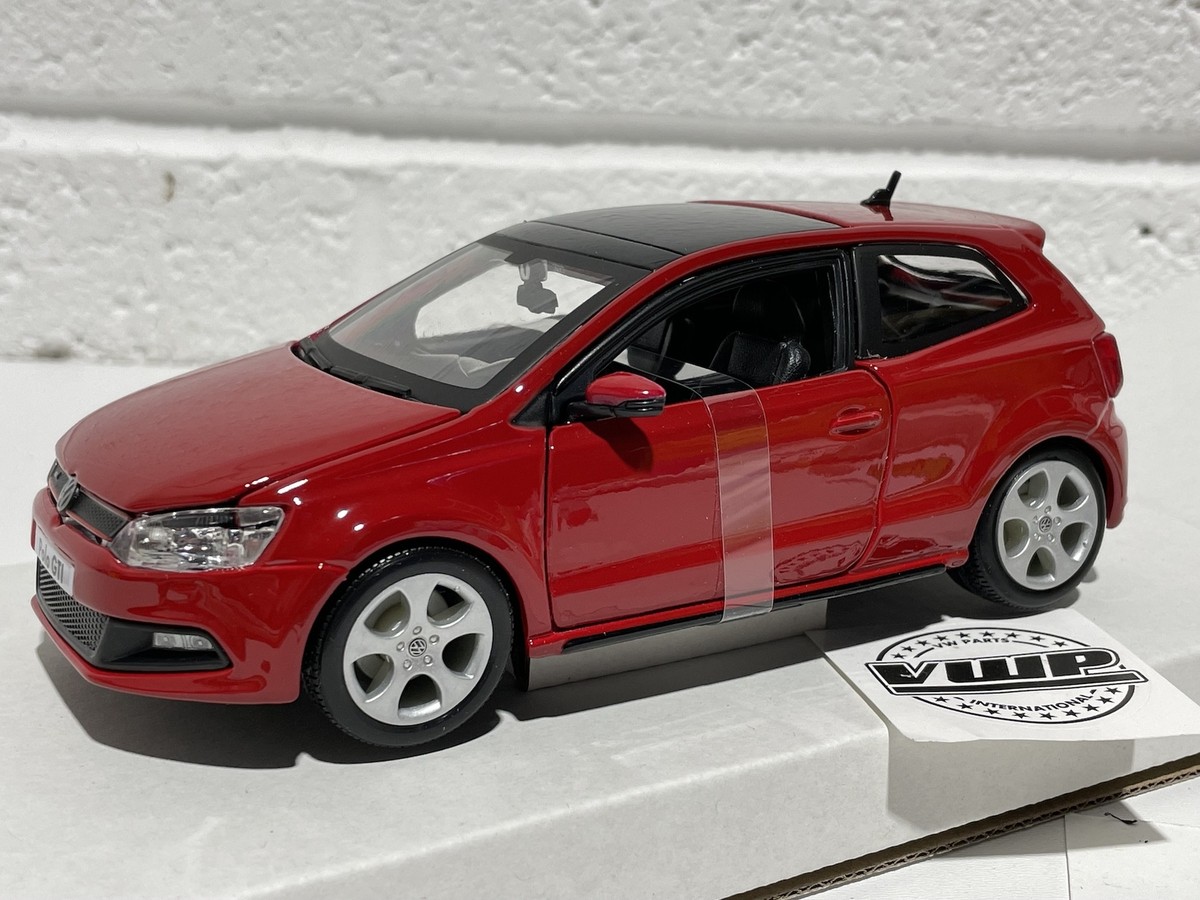 VW Polo MK5 GTI Red 1:24 Scale Model Car Toy Childs Kids