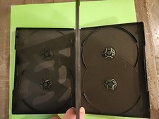 6 qty Standard Premium Black DVD Replacement Storage Cases each holds 6 Discs