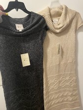 2 Pink Rose Sweater Dresses/ brand new with tags ￼