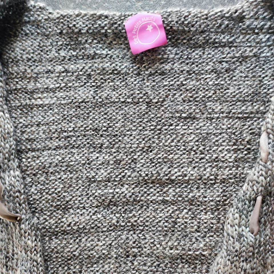 Cardigan laçage ruban vintage Des Petits Hauts taille 2 - Photo 2/4