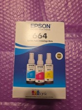 Epson 3-Pk EcoTanks 664 Color Ink Bottles C/M/Y T664520